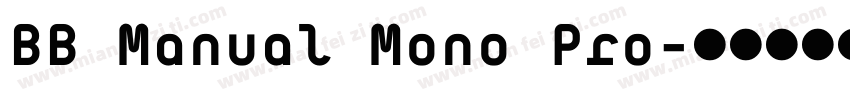 BB Manual Mono Pro字体转换